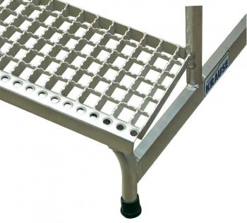 Монтажная подставка, 4 ступеньки, алюм. решетч. ступени